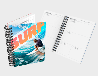 Agenda Planner A5 2026 Capa Maleável 77 Páginas 14,95x21cm (Couchê 300g Laminação Fosca)  - 4x0 - 25 unid