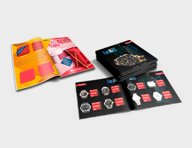 Manuais e Catálogos Horizontal Couchê 80g Verniz Total Frente e Verso 20x15cm 8 Páginas - 4x4 - 500 unid