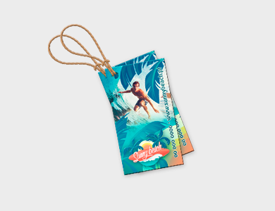 Tag Reciclato 240g Sem Verniz 5x18cm - 4x4 - 100 unid