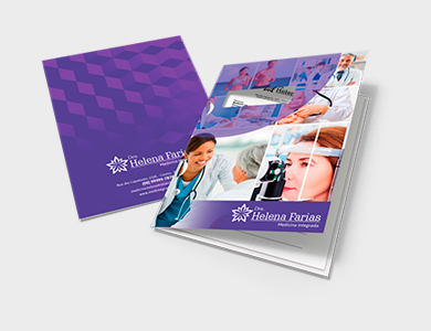 Pasta com Orelha e Janela Couchê 250g Laminação Fosca 31x45cm - 4x4 - 50 unid