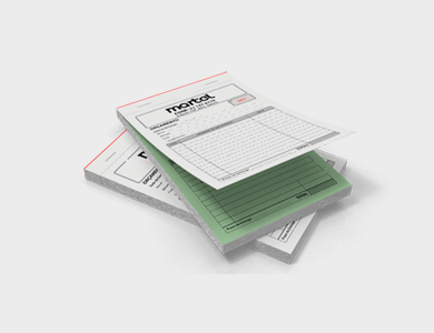 Bloco/Talão Numerado Autocopiativo com 2 vias 21x29,7cm - 1x0 - 20 unid